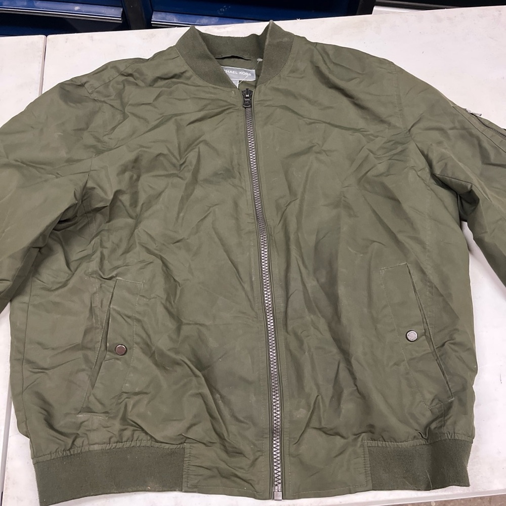 Michael Kors Khaki Bomber Jacket